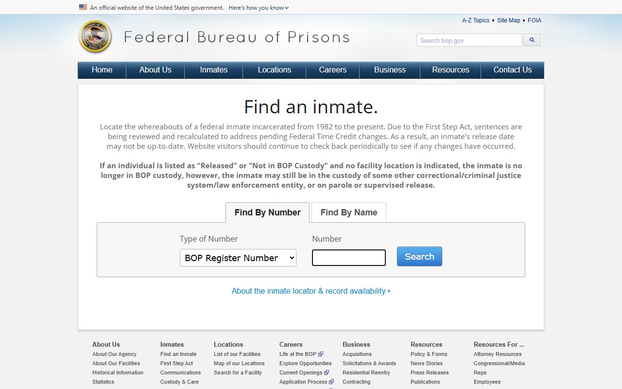 Gloucester County jail mugshots federal BOP locator not mugshot gallery